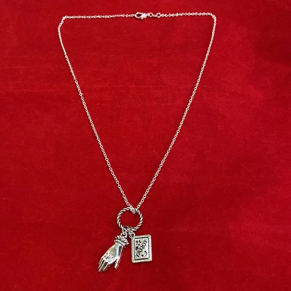 Tarot Card Charm Necklace Fortune Teller Palm Reader Palmistry New Age - Picture 3 of 5